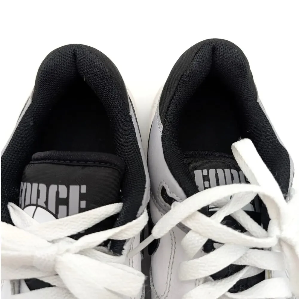 Nike Full Force Low Big Shoes Kids' White/Pewter/Black Size US4.5Y EU36.5 - Picture 10 of 14